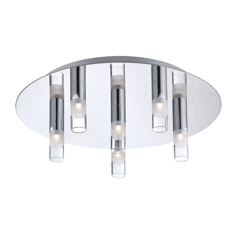 Cube LED Flush Mount in Chrome