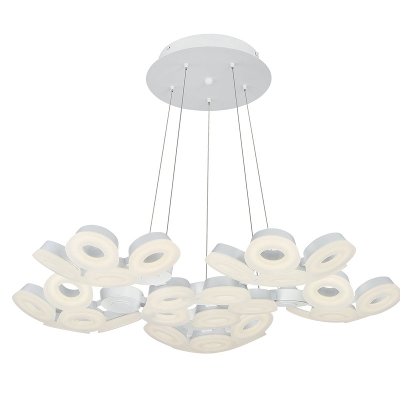 Glendale LED Chandelier in White
