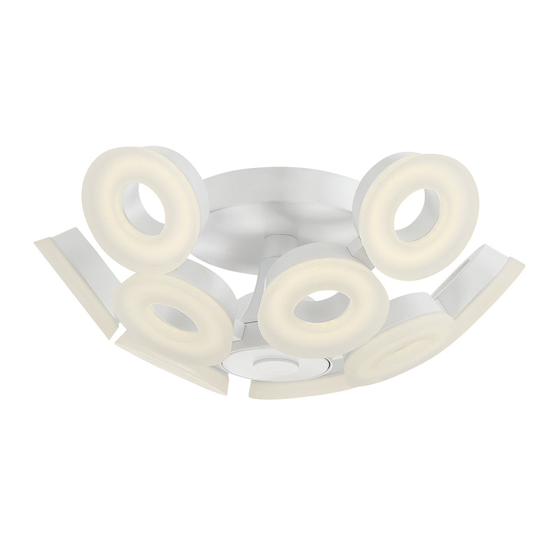 Glendale LED Flush Mount in White