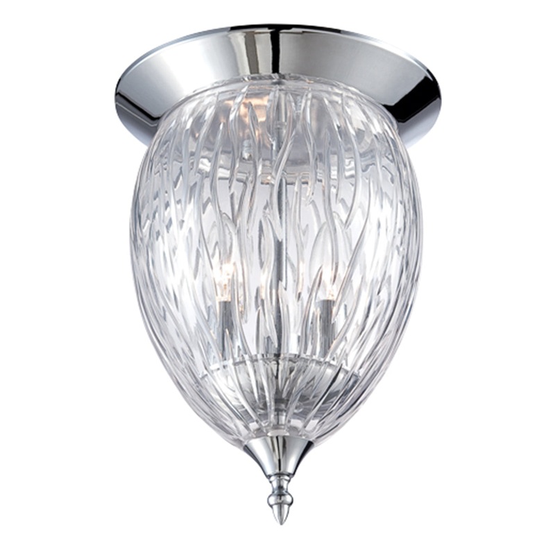 Hazel Three Light Flushmount in Chrome