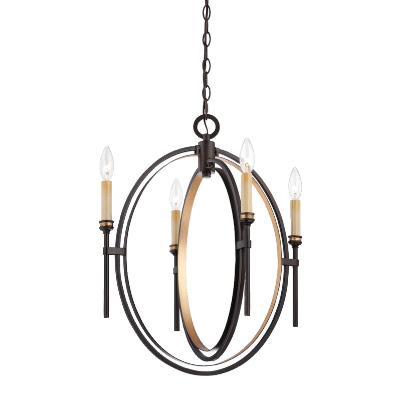 Infinity Four Light Chandelier in Oil Rubbed Bronze