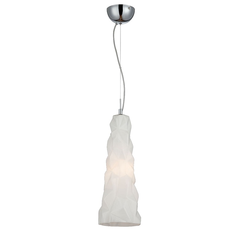 Lazer One Light Pendant in Chrome