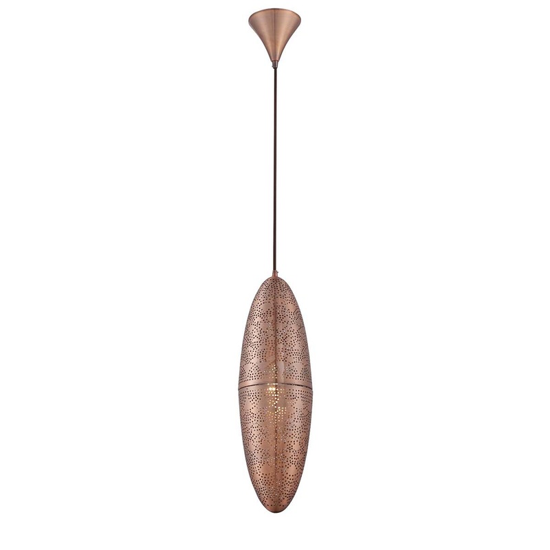 Lozzo One Light Pendant in Copper