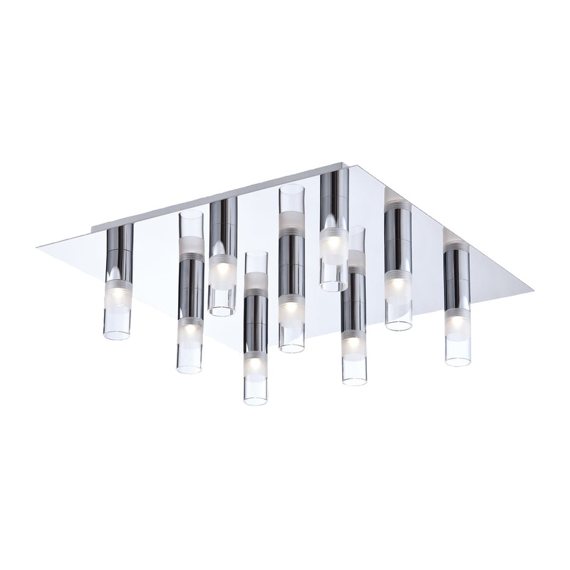 Sphere LED Flush Mount in Chrome