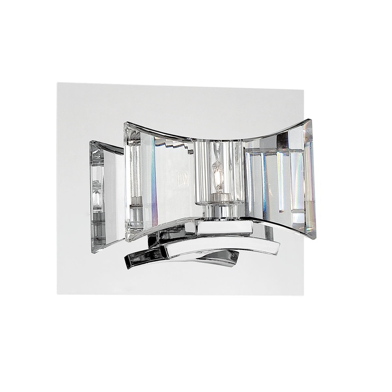 Uzo One Light Wall Sconce in Chrome