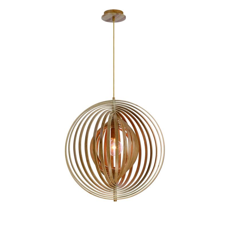 Abruzzo One Light Pendant in Wood