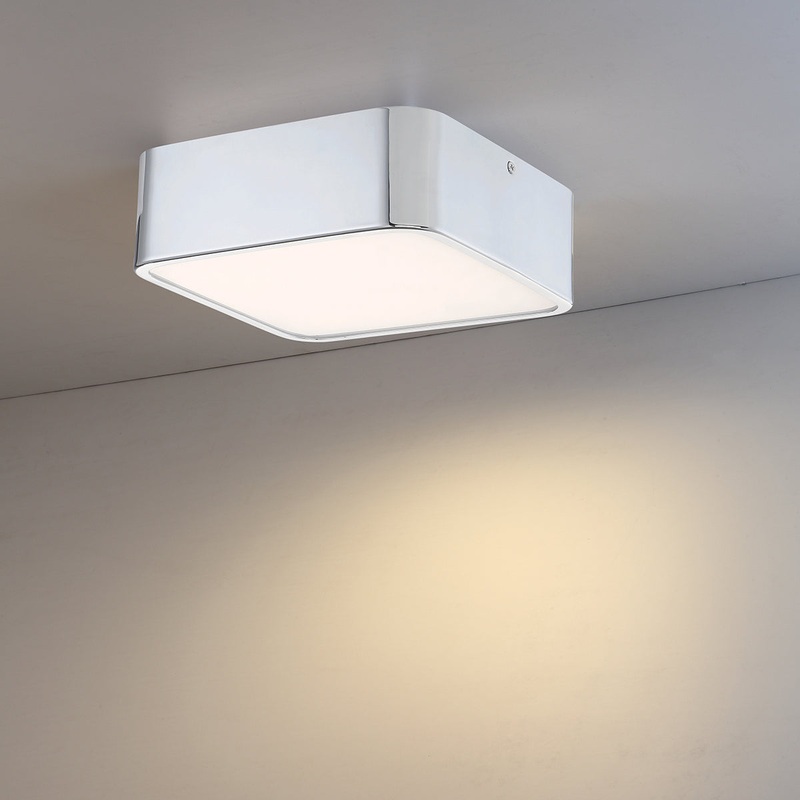 Bays LED Flush Mount in Chrome