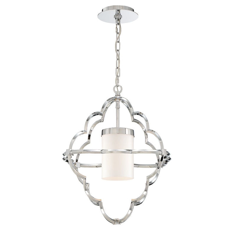 Douville One Light Chandelier in Chrome
