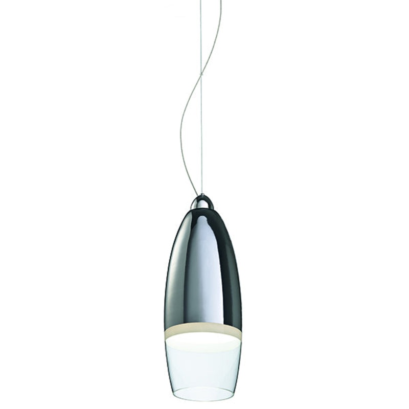 Fosca One Light Pendant in Chrome