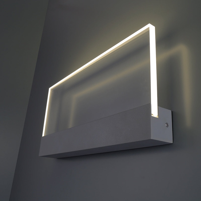 Halpern LED Outdoor Lantern in Platinum