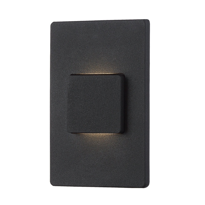 Outdoor LED Outdoor Inwall in Black
