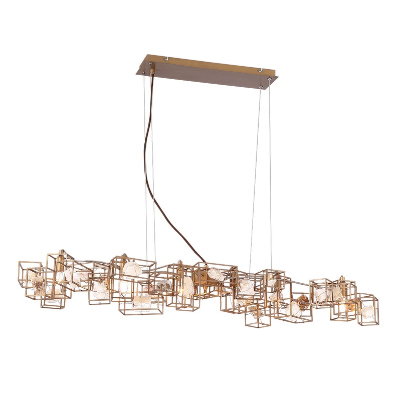 Patton Six Light Chandelier in Bronze