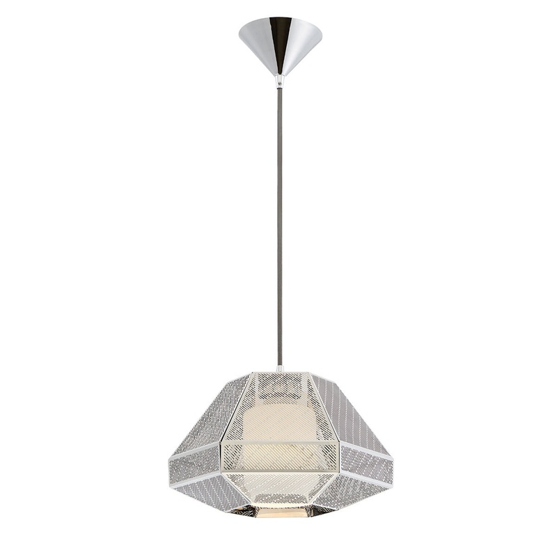 Recinto One Light Pendant in Chrome