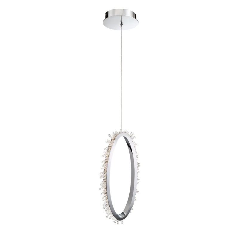 Scoppia LED Pendant in Chrome