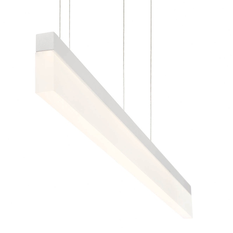 Tunnel LED Pendant in White