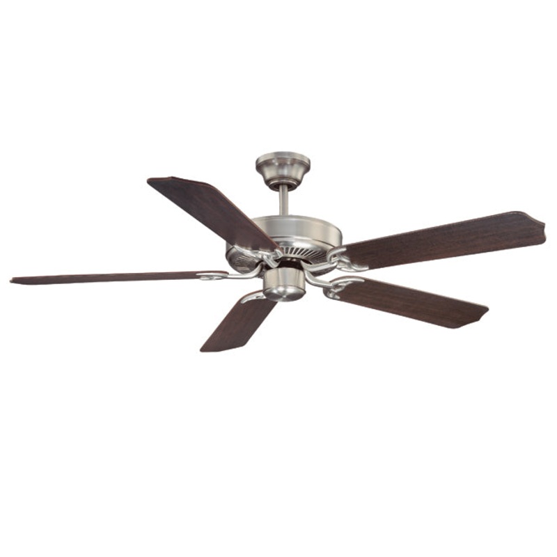 Builder Specialty 52``Ceiling Fan in Satin Nickel