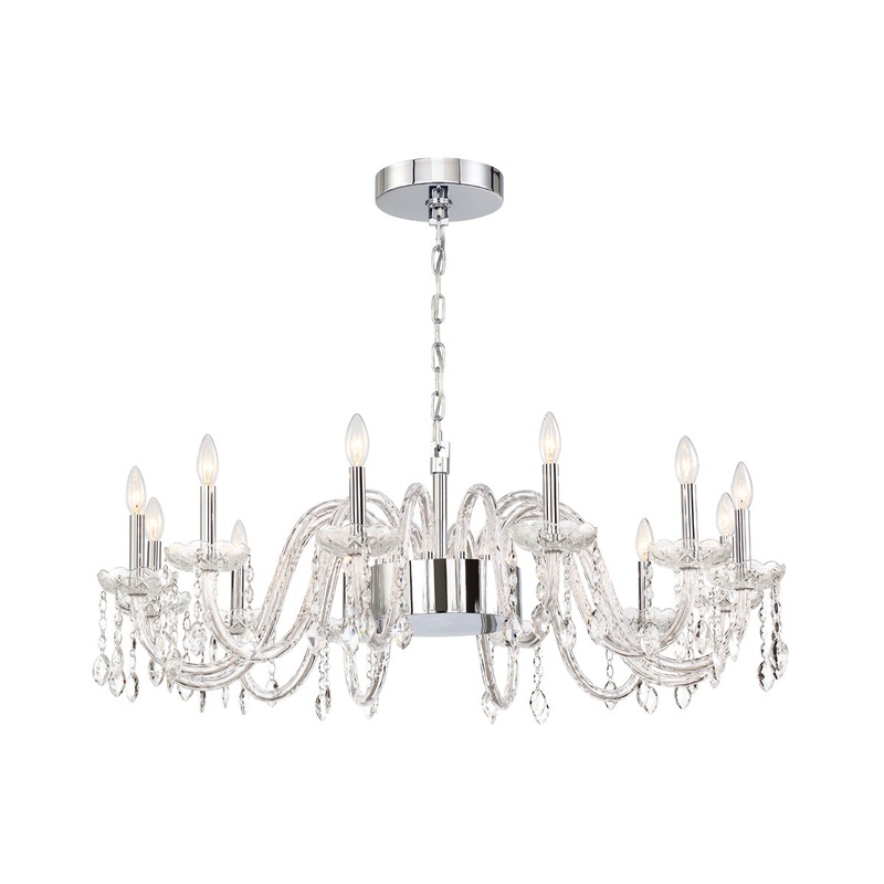 Ferrero 12 Light Chandelier in Chrome