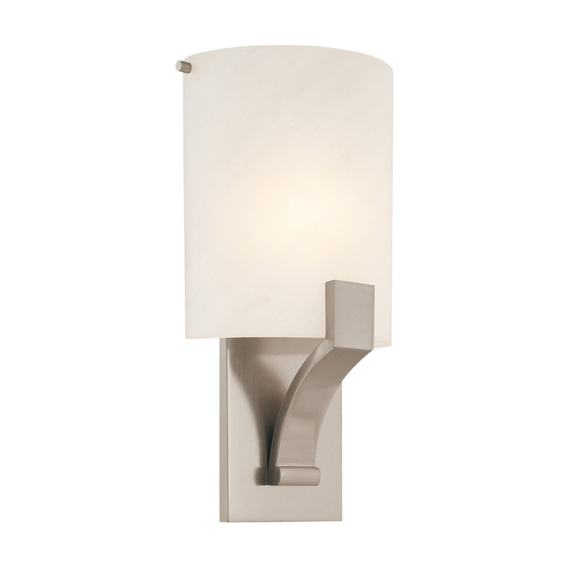 Greco One Light Wall Sconce in Satin Nickel