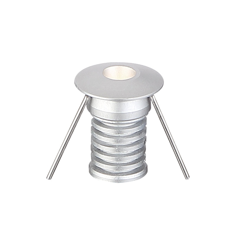 LED Mini Deck Light in Brushed Chrome