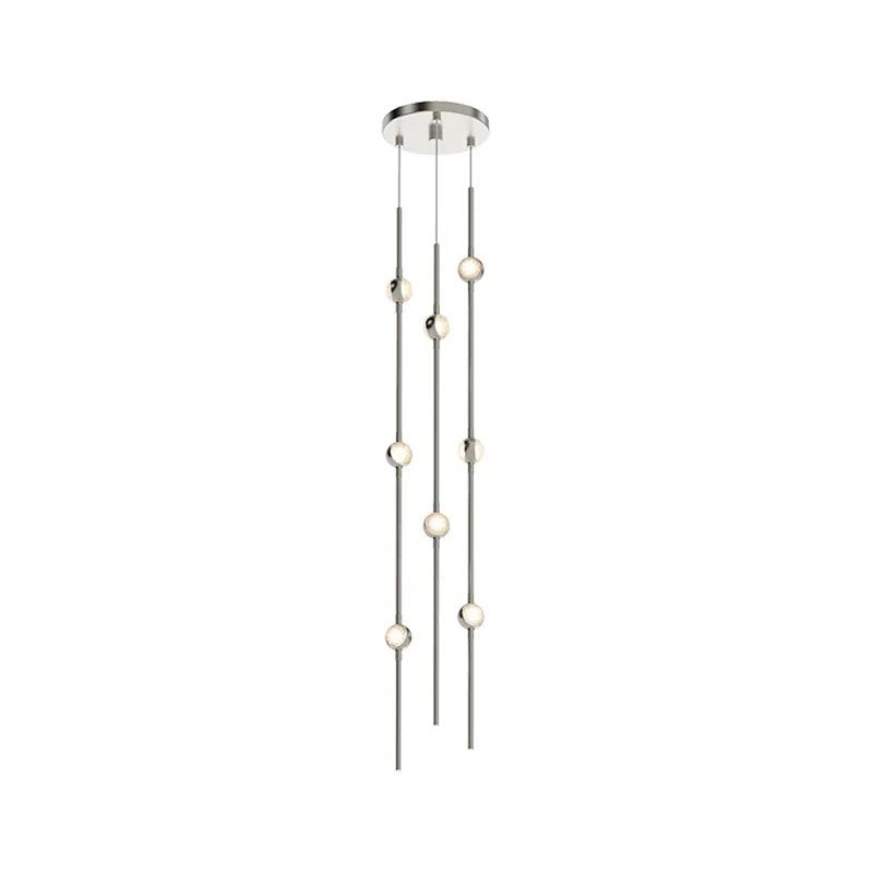 LED Pendant in Satin Nickel
