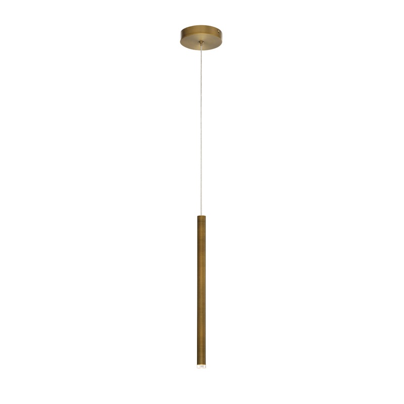 Navada LED Pendant in Antique Brass