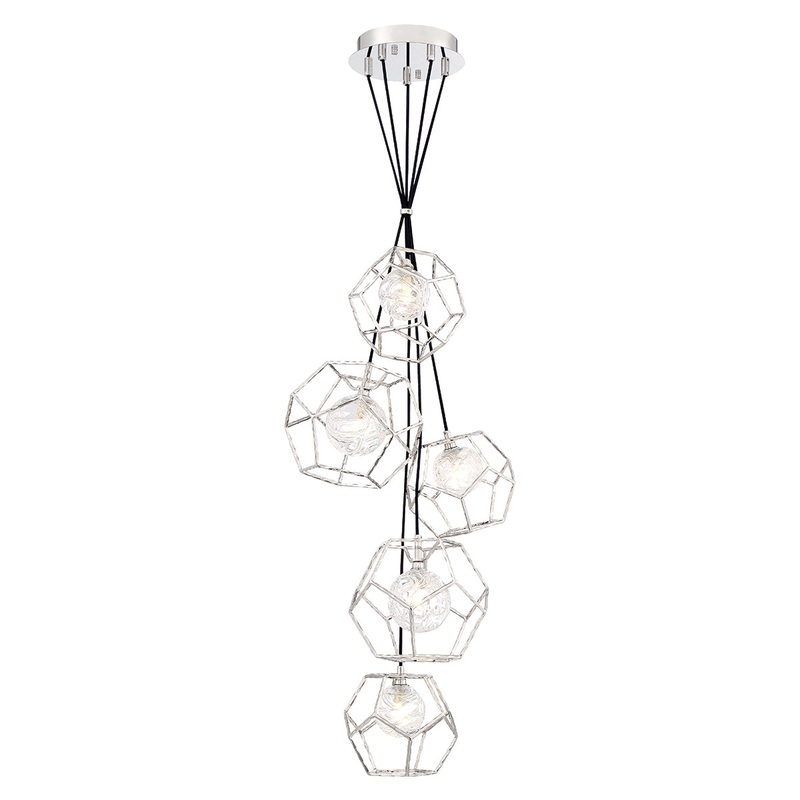 Norway LED Chandelier in Chrome