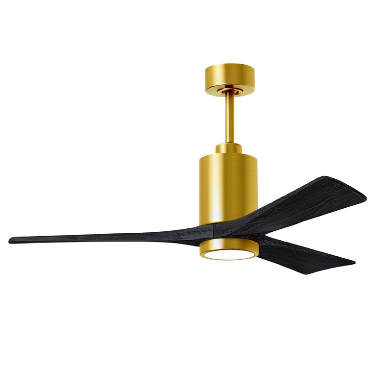 Patricia 52``Ceiling Fan in Brushed Brass