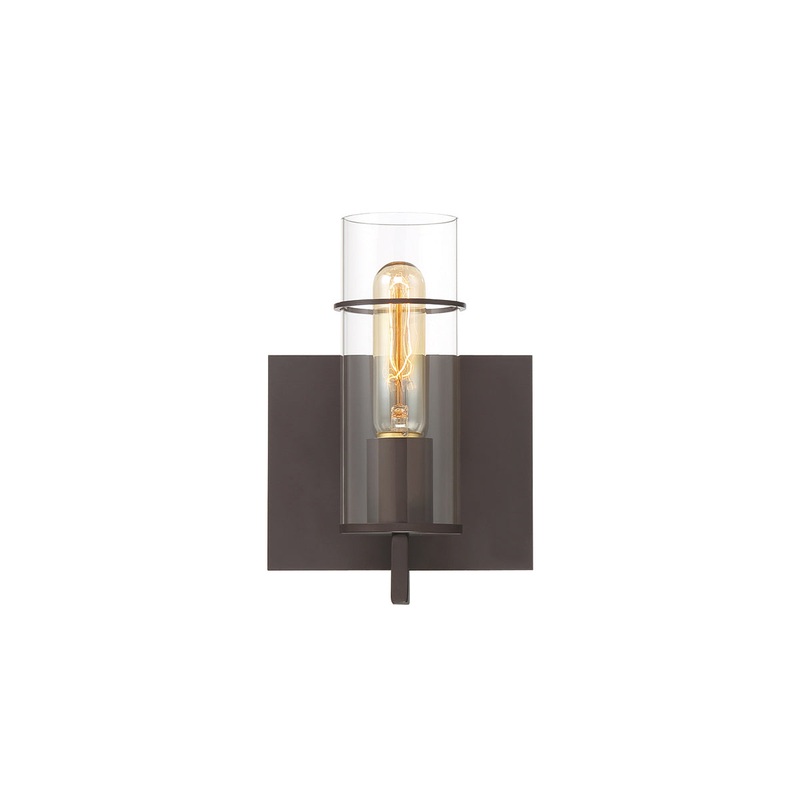 Pista One Light Wall Sconce in Bronze