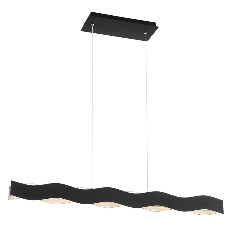 Ripple LED Chandelier in Black