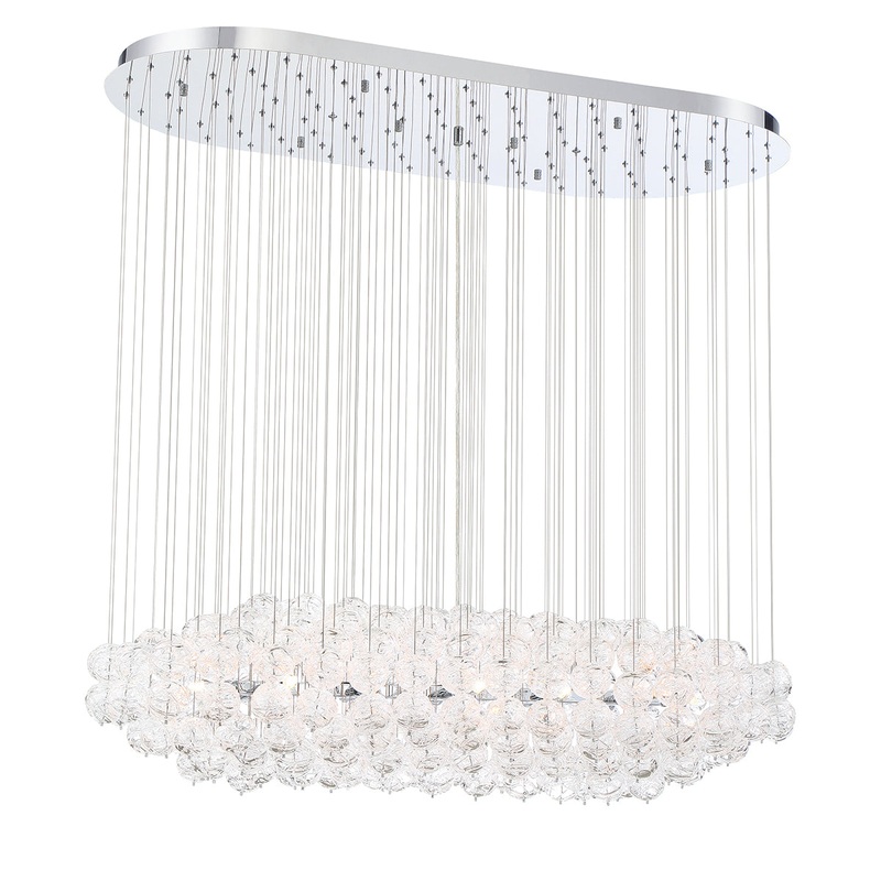 Riverdale 12 Light Chandelier in Chrome