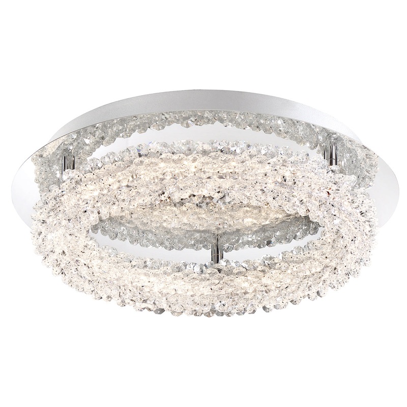 Sassi LED Flush Mount in Chrome