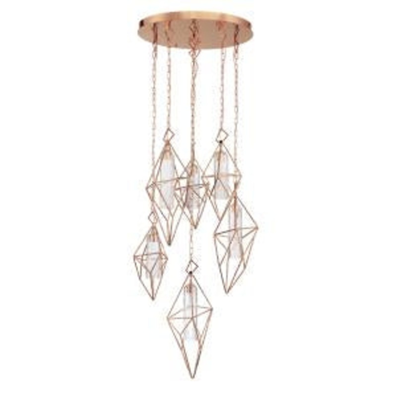 Verdino LED Chandelier in Rose Gold