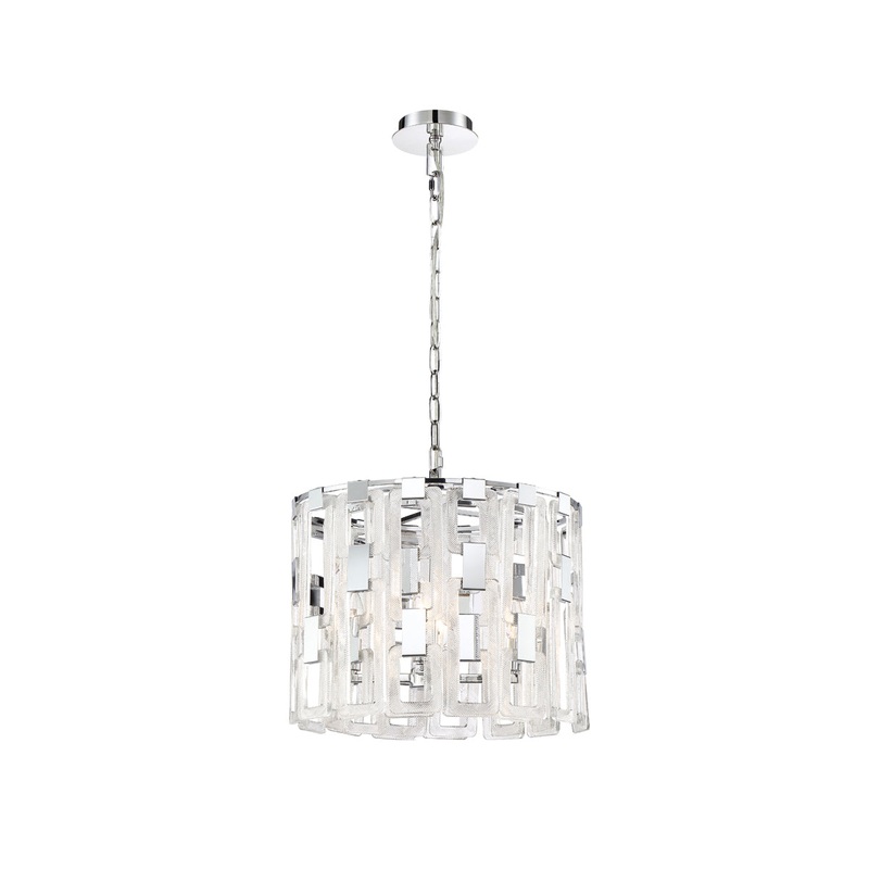 Viviana Four Light Chandelier in Chrome