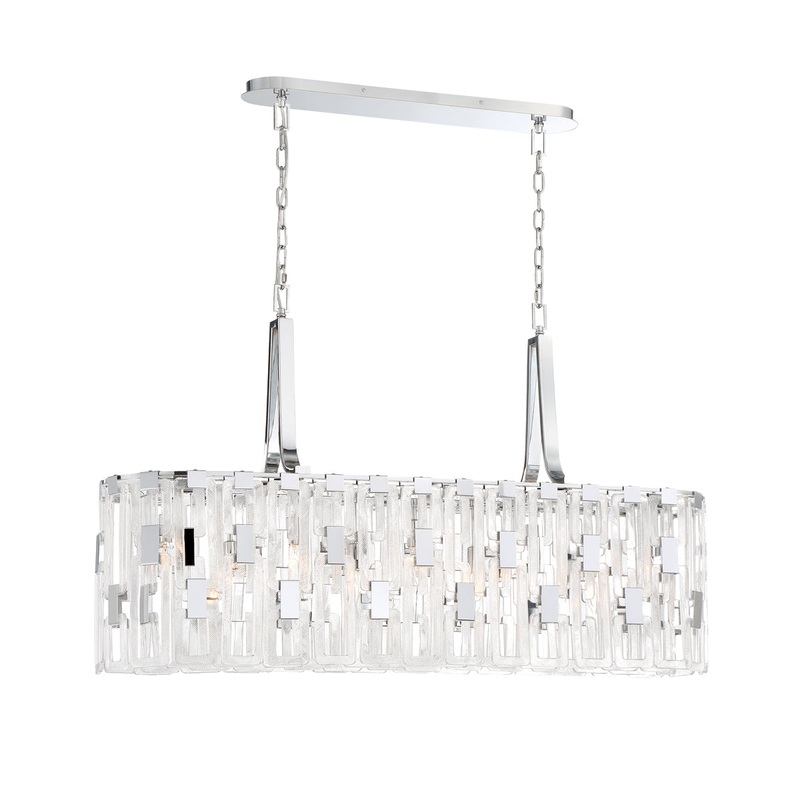 Viviana Nine Light Chandelier in Chrome