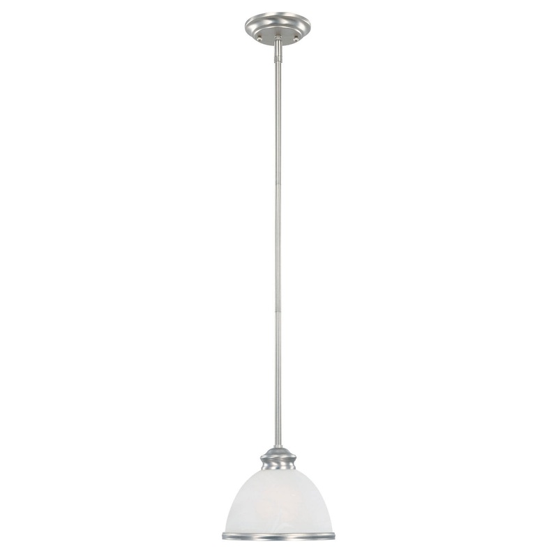 Willoughby One Light Mini Pendant in Pewter