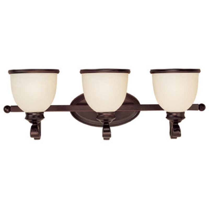 Willoughby Three Light Bath Bar in English Bronze