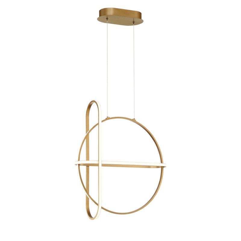 Berkley LED Chandelier in Stain Gold