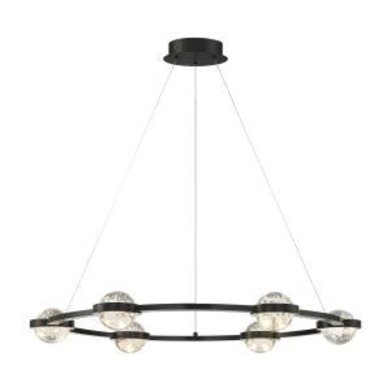 Circolo LED Chandelier in Black
