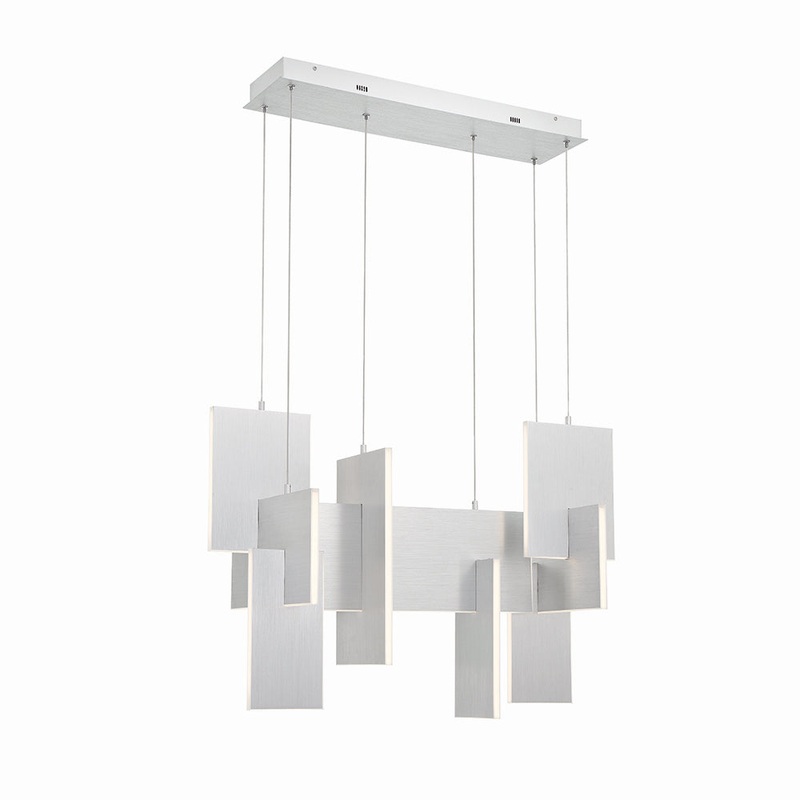 Coburg LED Chandelier in Aluminium