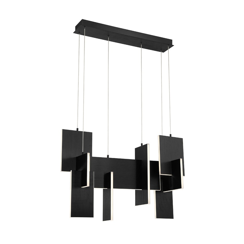 Coburg LED Chandelier in Black
