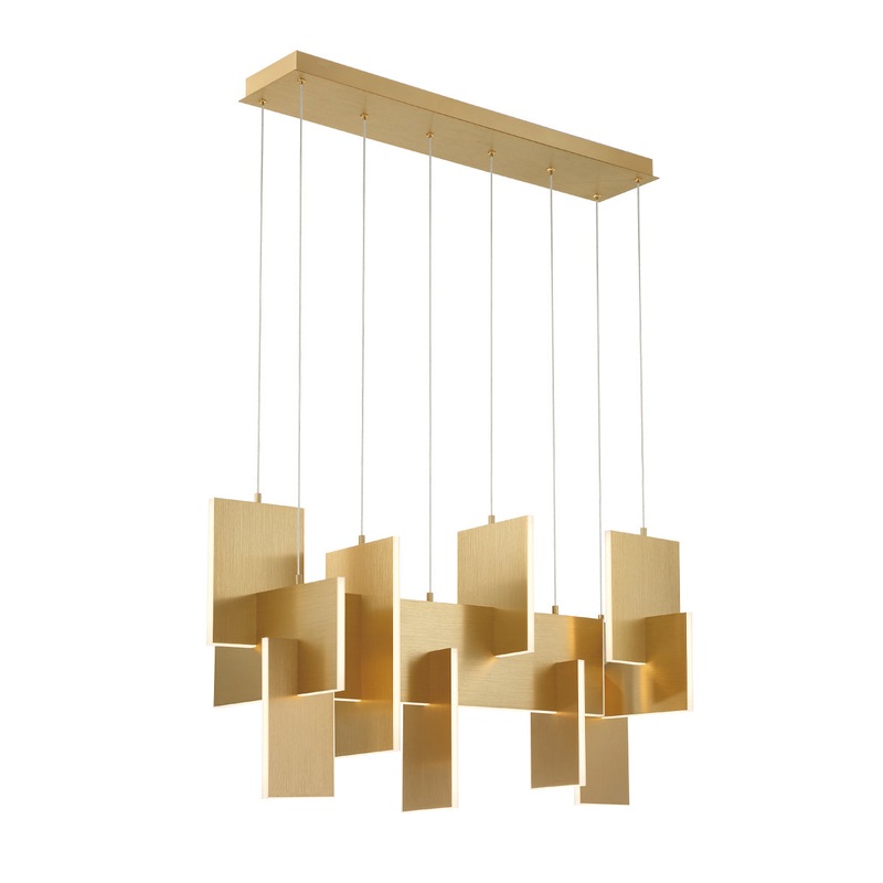 Coburg LED Chandelier in Gold