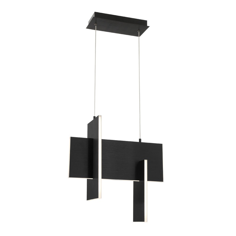 Coburg LED Pendant in Black