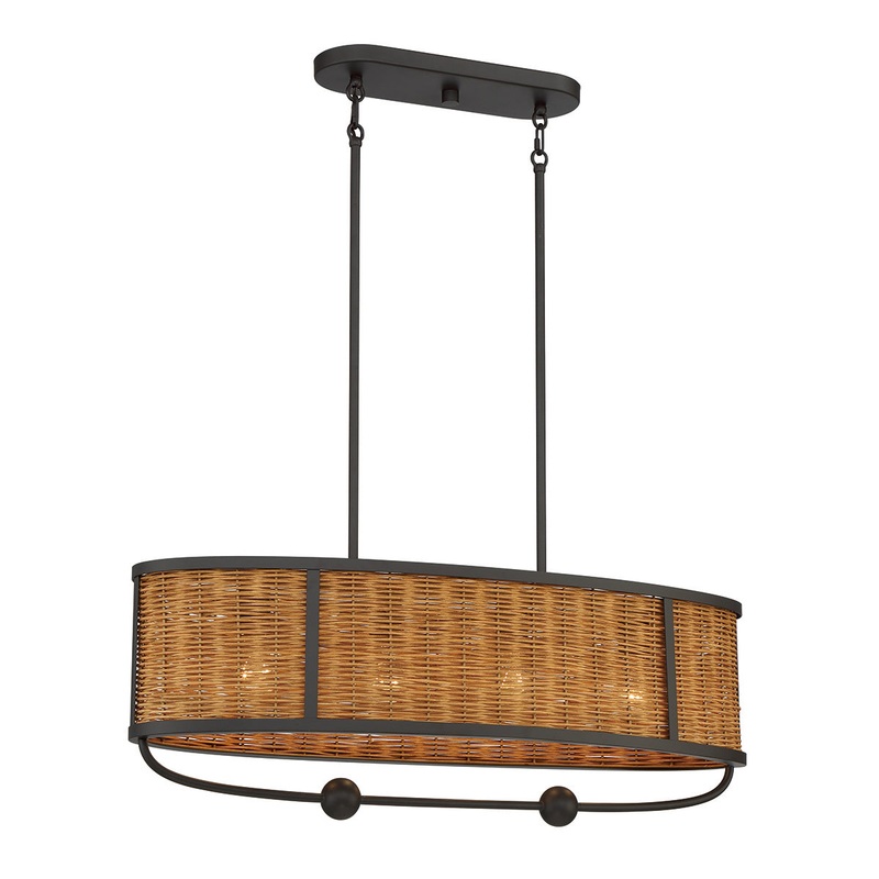 Comparelli Four Light Chandelier in Dark Bronze