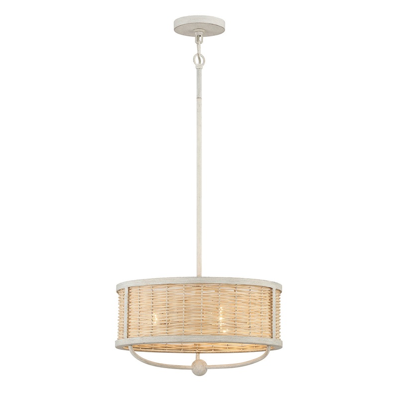 Comparelli Three Light Chandelier in Off White