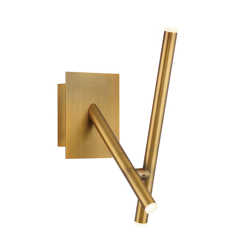 Crossroads LED Wall Sconce in Antique Brass
