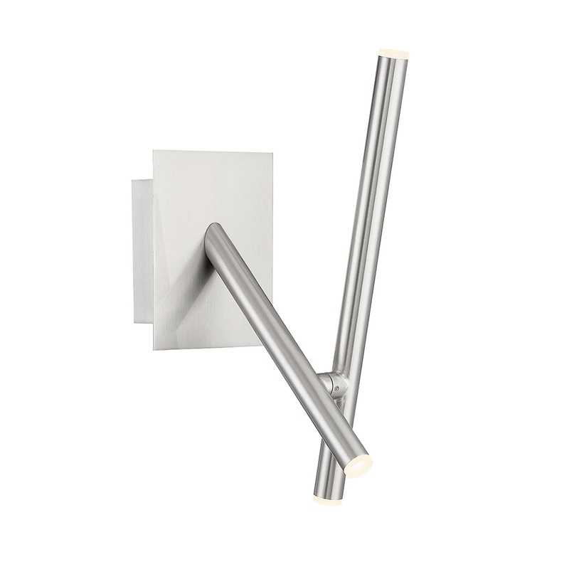 Crossroads LED Wall Sconce in Satin Nickel