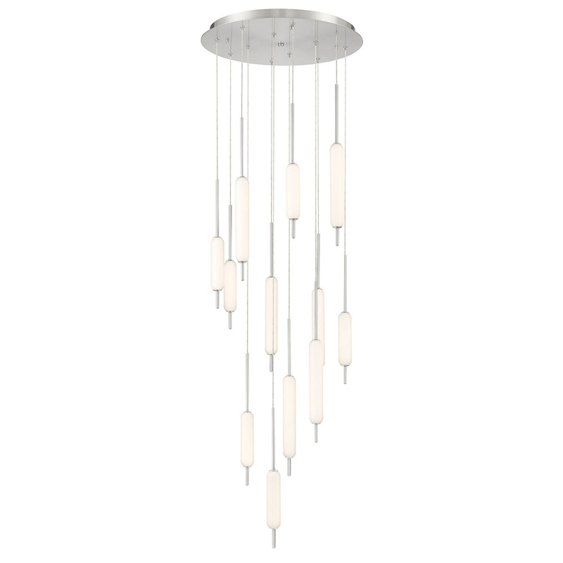 Cumberland LED Chandelier in Satin Nickel