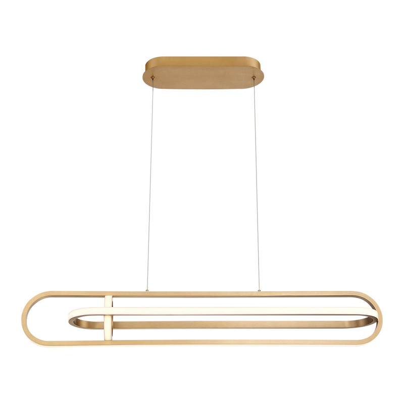 Demark LED Chandelier in Satin Gold
