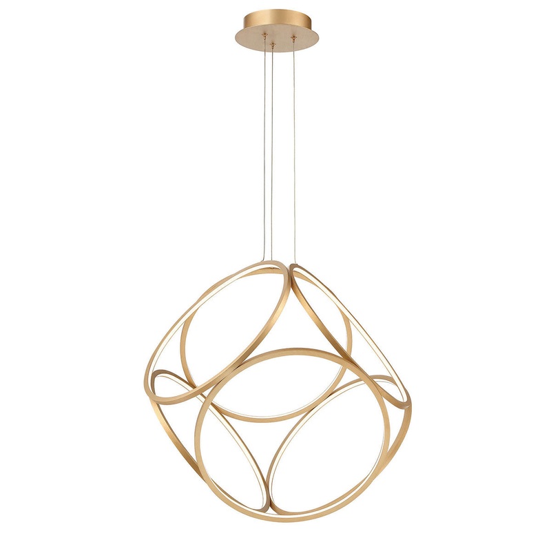 Glenview LED Pendant in Gold