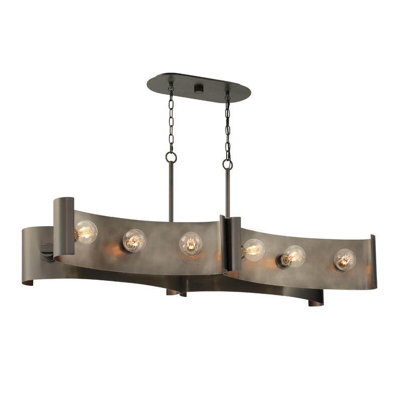 Metallo 12 Light Chandelier in Vintage Nickel